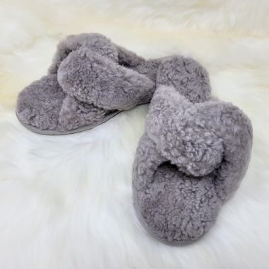 Ladies Stone Sheepskin Slider