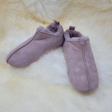 Ladies Fawn Sheepskin Slipper Booties