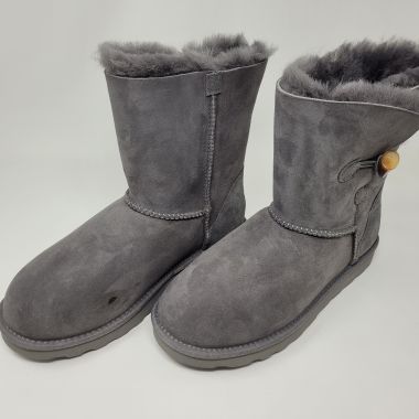 Grey Classic (Toggle) Sheepskin Boots - Clearance