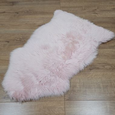 Pink sheepskin rug 80cm - Clearance