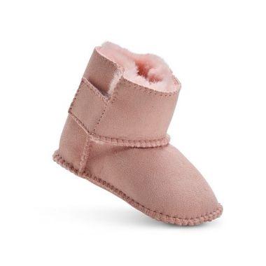 Pink Sheepskin Classic Baby Booties