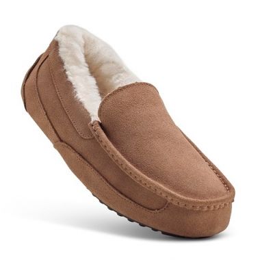 Men's Chestnut Moccasin Slippers