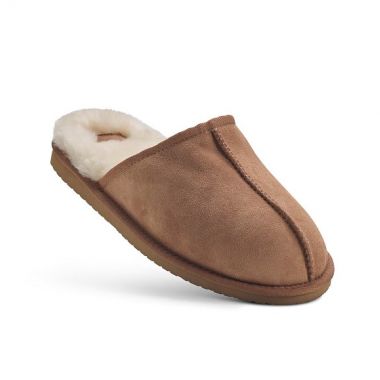 Unisex Chestnut Mule Slippers