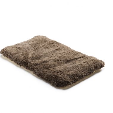 Brown Curly Wool Sheepskin Pet Bed