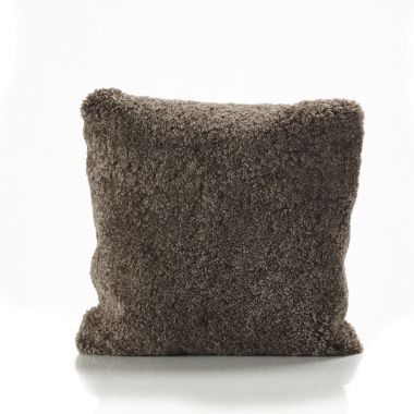 Sahara Brown Curly Sheepskin Cushion