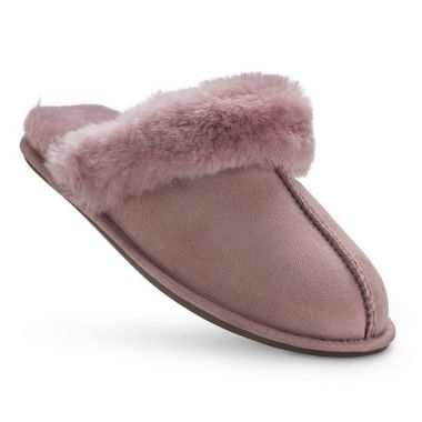 Ladies Fawn Mule Sheepskin Slippers