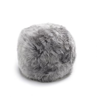 Sheepskin Pouffe - Grey