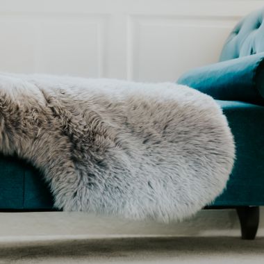 Grey Sheepskin Rug