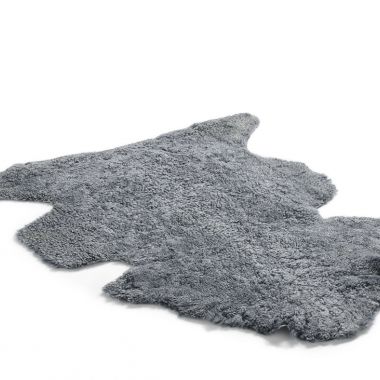 Graphite Grey Short Wool Sheepskin Rug