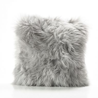 Grey Sheepskin Cushion