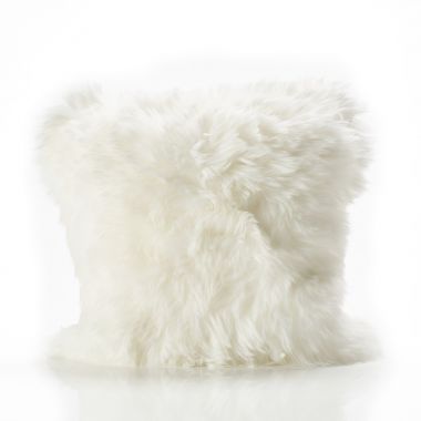 Cream White Sheepskin Cushion
