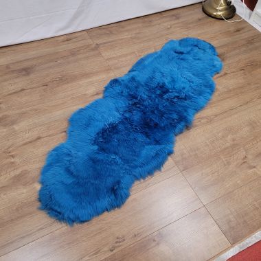 Alaska Blue Double Sheepskin Rug - Clearance