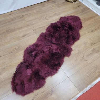 Fuchsia Double Sheepskin Rug - Clearance