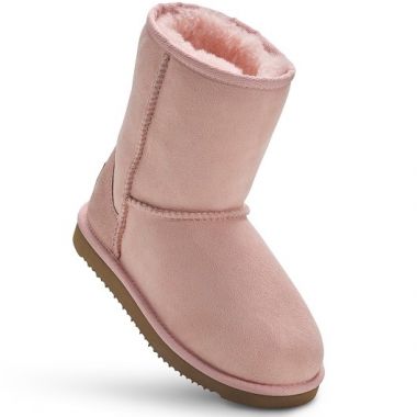 Kids Pink Classic Sheepskin Boots