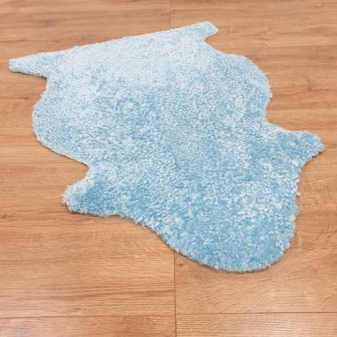 Sea Foam Short Curly Wool Sheepskin Rug - Clearance