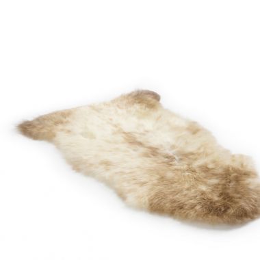 Natural Cream/Brown Sheepskin Rug