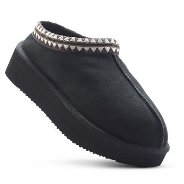 Aztec Platform Mules - Black