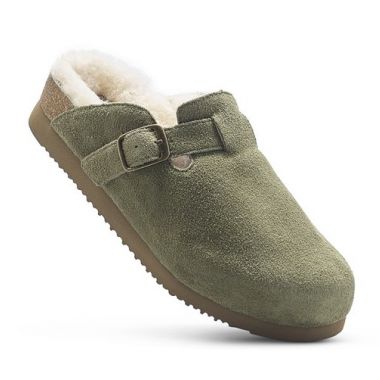 Sheepskin Clog - Burnt Olive