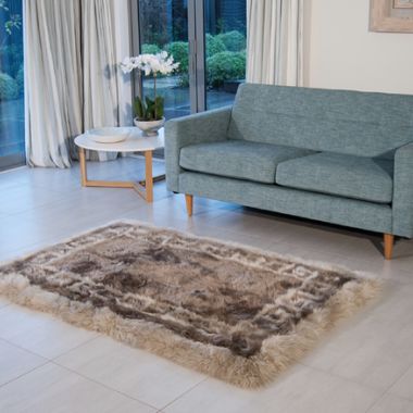 Wedgewood Rectangle Sheepskin Rug Stone Paco