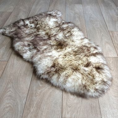 Wolf Tip Sheepskin Rug