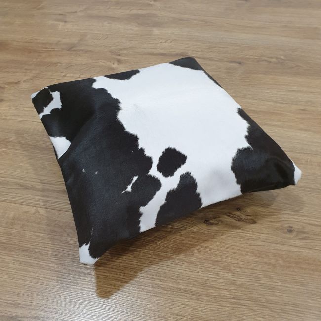 Image of Full Cowhide Leather Cushion - Clearance