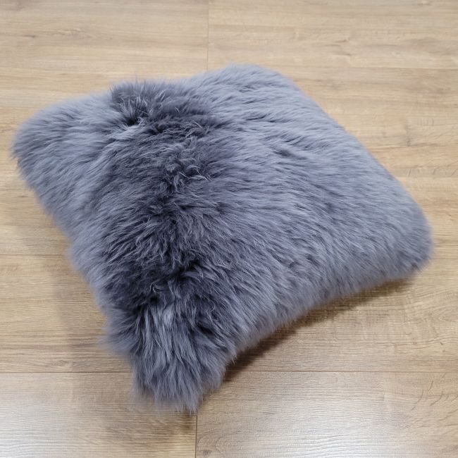 Image of Charcoal Grey Sheepskin Cushion