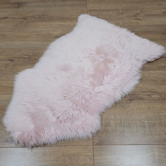Image of Pink sheepskin rug 80cm - Clearance