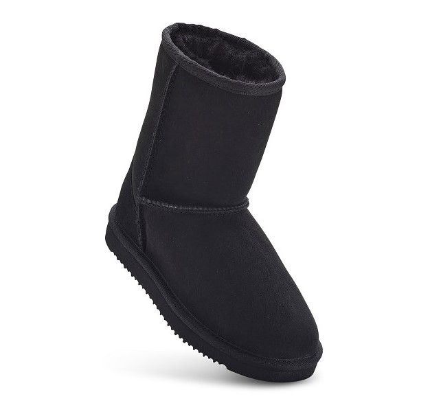 Black fur boots for toddlers clearance