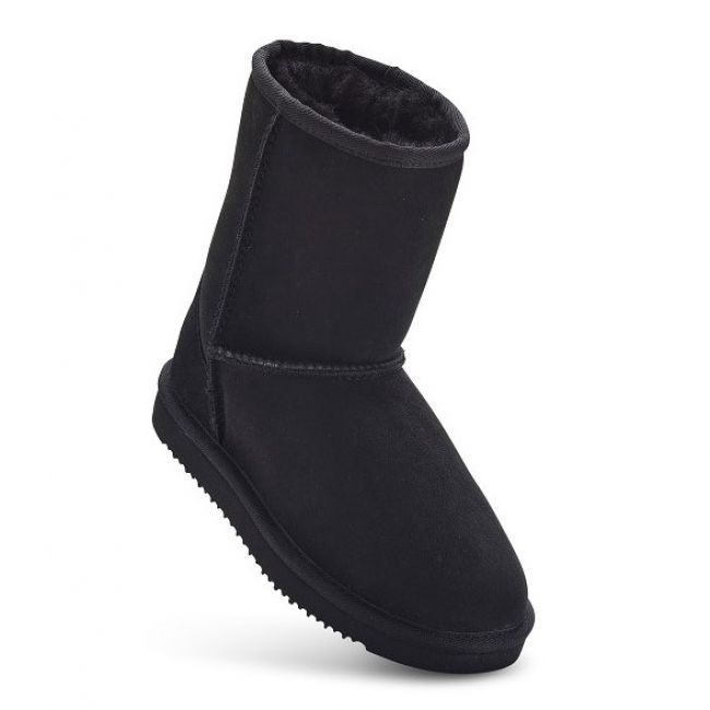 Image of Kids Black Classic Sheepskin Boots