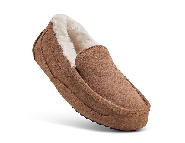 Mens moccasin slippers sale hotsell