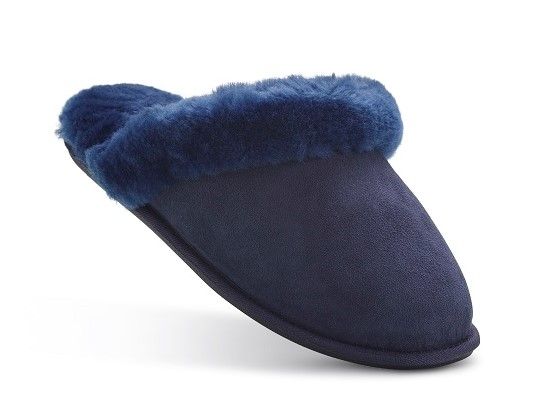 Blue mule sale slippers