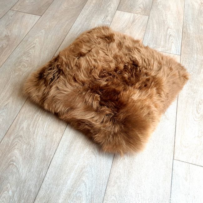 Image of Brown Sheepskin Cushion