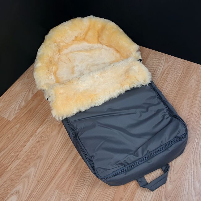 Image of Dover - Grey Sheepskin Footmuff