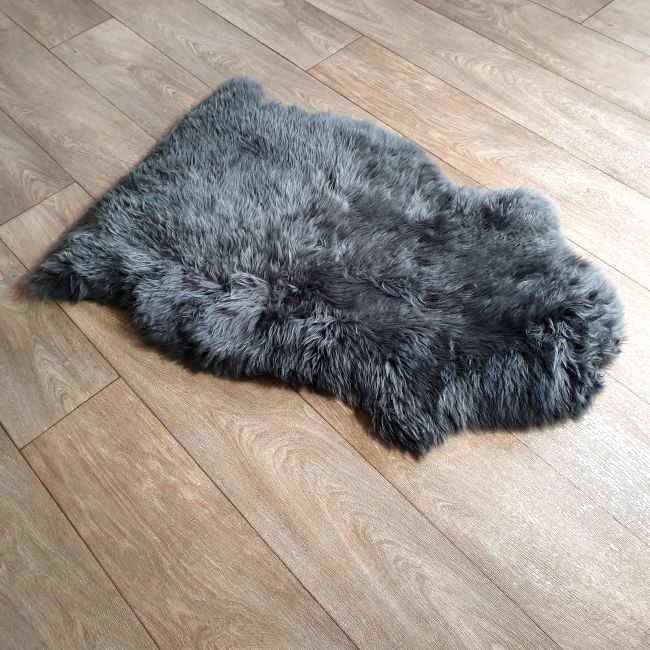 Image of Dark Grey Sheepskin Rug