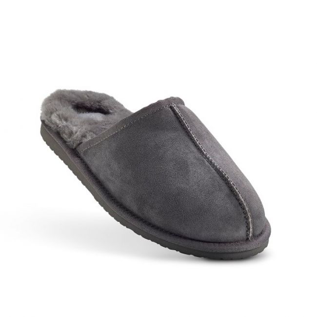 Image of Unisex Grey Mule Slippers
