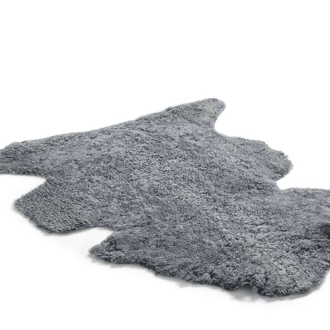 Image of Graphite Grey Short Wool Sheepskin Rug