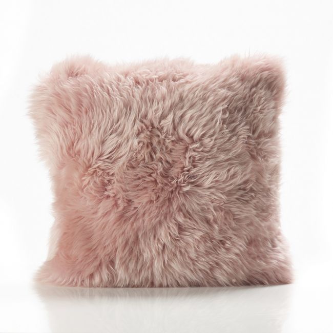 Image of Rosa Pink Sheepskin Cushion