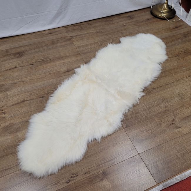 Image of Cream White Double Sheepskin Rug - Clearance