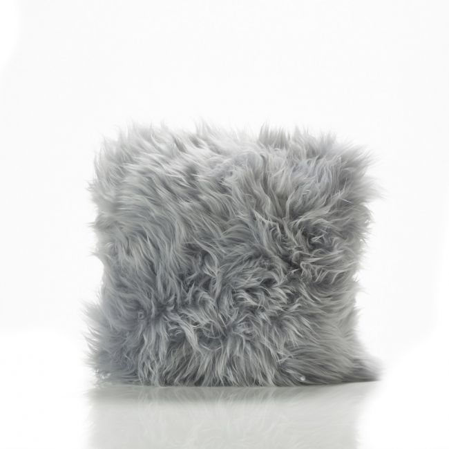 Image of Grey (Steel) Sheepskin Cushion