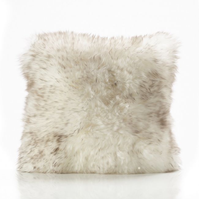 Image of Wolf Tip Sheepskin Cushion