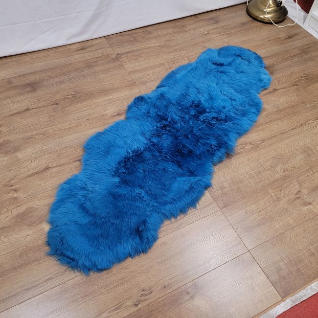 Image of Alaska Blue Double Sheepskin Rug - Clearance