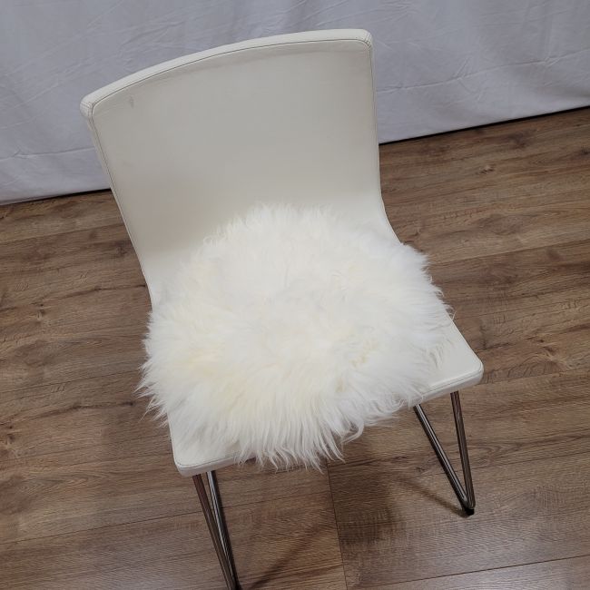 Image of Seat Pad - Cream White Circle - Clearance