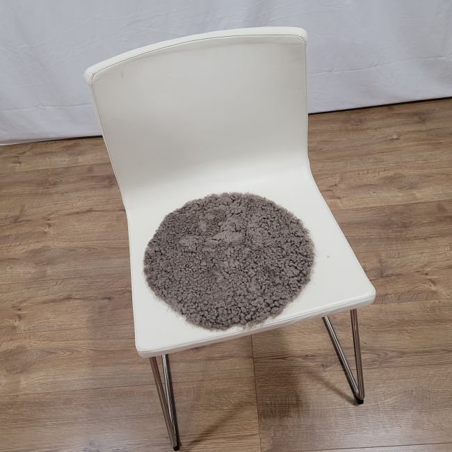 Image of Seat Pad - Mushroom Brown Short Wool - Clearance