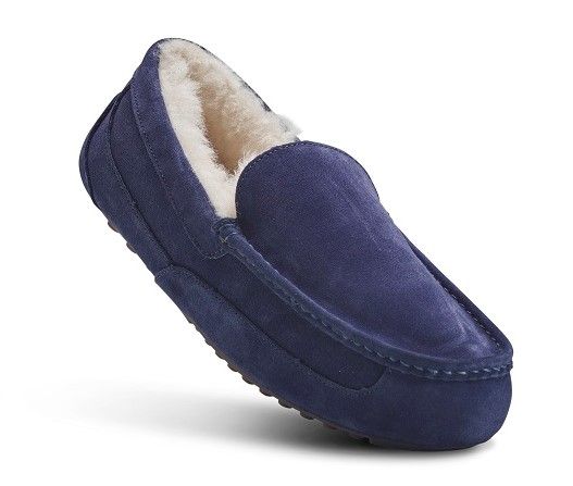 Mens blue slippers deals