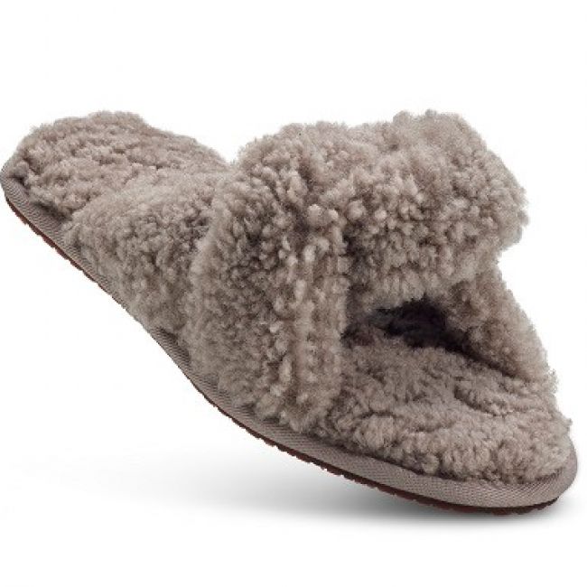 Image of Ladies Stone Sheepskin Slider