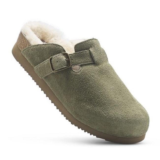 Image of Sheepskin Clog - Burnt Olive