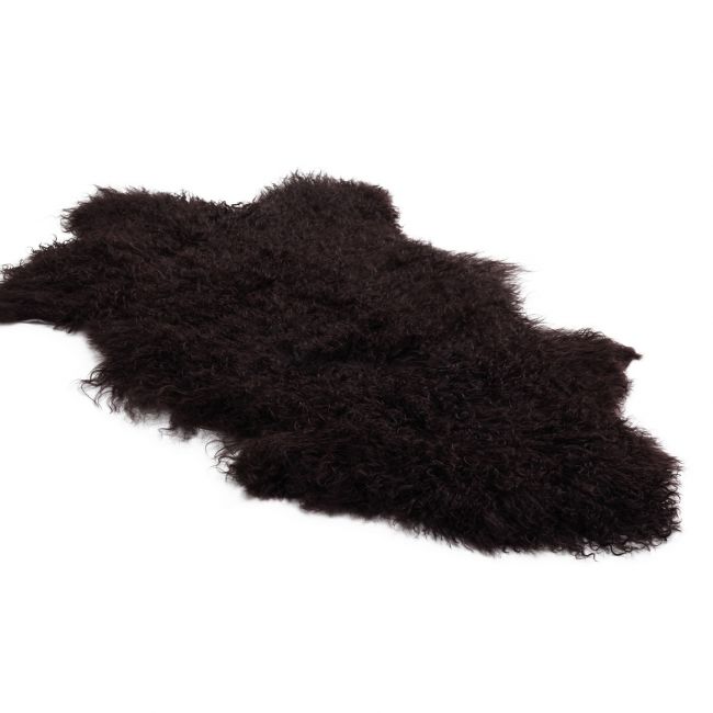 Image of Tibetan Sheepskin Rug - Chocolate