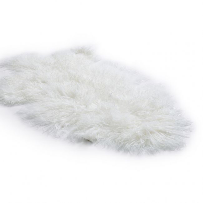 Image of Tibetan Sheepskin Rug - White