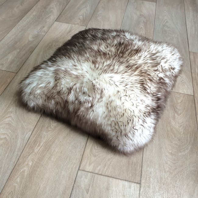 Image of Wolf Tip Sheepskin Cushion